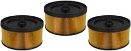 vhbw 3-laags filter, compatibel met Kärcher WD 5, WD 5.200M, WD 4.290, WD 4.500, WD 4.200, WD 4.250, WD 4 stofzuigers - patroonfilters geel zwart — thumbnail 2