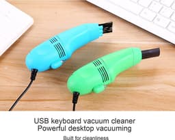 Mini Computer Stofzuiger - Toetsenbord Reiniger - Bureau Schoonmaken - USB Aangedreven - 14 cm Lengte - Zwart — thumbnail 2