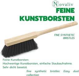 Handveger Lange Steel - Stoffer en Blik - Effectief Reinigen - Fijne Kunstborstel - 60 cm - Niet gespecificeerd — thumbnail 4