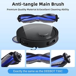 Accessoireset voor ECOVACS DEEBOT T50 PRO OMNI Gen3, T50 OMNI - Hoofdborstel, Zijborstels, Filters, Dweilpads en Stofzakken (18-delig) — thumbnail 5