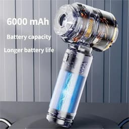 Draagbare Handstofzuiger - Autostofzuiger Kruimeldief - Auto Interieur Reinigen - Krachtige Borstelloze Motor - 500 Gram - Zwart — thumbnail 2