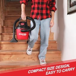 Compacte Nat-en Droog Stofzuiger 7,6 L met Opvouwbare Handgreep en Multifunctionele Accessoires — thumbnail 3