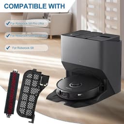 Geschikt voor Roborock S8 Pro Ultra: 2 reinigingsborstels en waterfilterset – onderhoudsborstel en waterfilter. — thumbnail 2