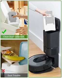 Reservezak voor Roomba i7 i7+ i3 i3+j7 j7+S9 S9+ E5 E6 E7 Clean Base - vervangende stofzakzakken - compatibel met alle automatische vacuümstationmodellen — thumbnail 5