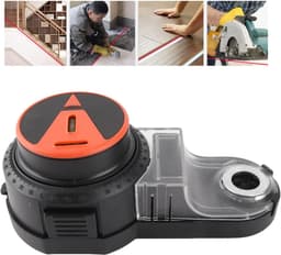 Boorstofafscheider - Waterpas - Stofvrij Boren - 2-in-1 Functie - 360 Graden - Zwart Oranje — thumbnail 2
