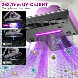 Mijtstofzuiger Matras - Bedreiniger UV - Hygiënisch Slapen - Verwijdert 999% Allergenen - 16 KPA Zuigkracht - Zwart — thumbnail 4