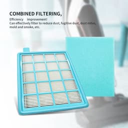 Dailygoods - Dailygoody - Buffalo-Mistral Netfilters - 4 stuks - Geschikt voor Philips stofzuigers - HEPA-filter - Verhoogt luchtkwaliteit - Eenvoudige vervanging — thumbnail 4