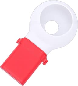 Boorstofopvangbak - Stofvanger Boor - Stofvrij Boren - Geïntegreerde Boorgeleider - 12 x 6 cm - Wit Rood — thumbnail 2