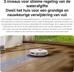 Xiaomi Robot Vacuum H40 – Robotstofzuiger met Automatisch Leegstation – 10000Pa Zuigkracht – LDS Lasernavigatie – Anti-klit Borstel – Slimme Kaartnavigatie – 180 min Accuduur – App & Spraakbediening — thumbnail 4