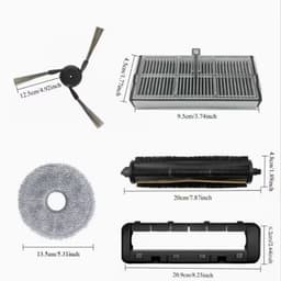 Voor Dreame X40 Ultra/L40 Ultra/X40 Master Robotstofzuiger & Dweil Vervangingsonderdelen Kit - Compleet Accessoireset met -Klitten Borstel, HEPA Filter, Stofzak, Dweilpad & Zijborstel - Compatibel met Robotstofzuigers — thumbnail 3