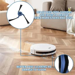 Geschik voor Eufy X10 Pro Omni Robotstofzuiger Vervangende Onderdelen, 24-delige vervangende onderdelen, inclusief 6 stofzakken, 1 hoofdborstel, 4 filters, 6 dweilen, 6 zijborstels, 1 borstel — thumbnail 2