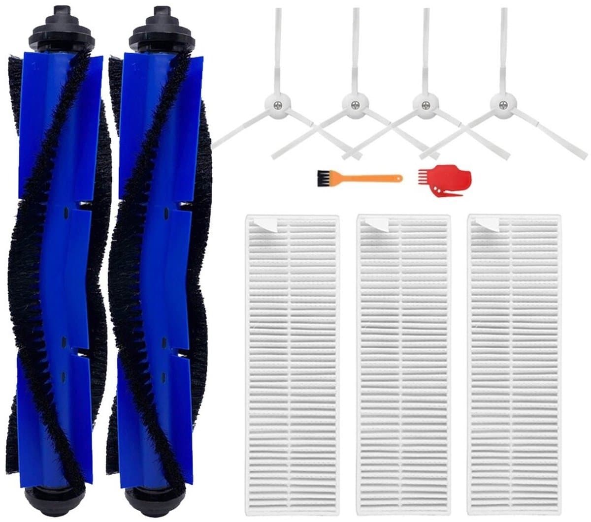 Geschikt voor Tefal Rowenta X-plorer Serie 95 RG7987WH/RG7975WH Zijrolborstelfilter — afbeelding 1