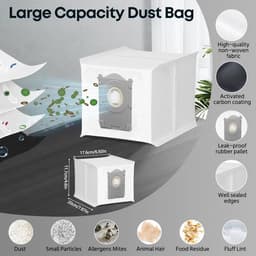 Accessoires gescht voor Ecovacs Deebot T50 Pro Omni / T50 Omni / T50 Max /T50 Pro stofzuiger, reserveonderdelen, accessoireset 1 hoofdborstel, 4 filters, 6 reinigingsdoeken, 6 stofzakken, 6 — thumbnail 2