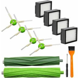 9-delige Vervangende Onderdelen Geschikt voor Irobot Roomba I&E Serie I7 I7+ I3 I3+ I4 I4+ I6 I6+ I8 I8+/Plus E5 E6 E7: 1 Set Multi-vlakke Rubberborstels, 4 Stofzuigerfilters, 4 Zijborstels — thumbnail 1