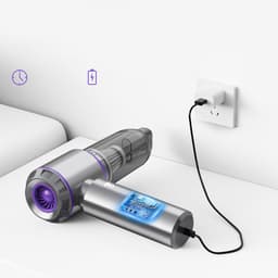Draadloze 3-in-1 Stofzuiger En Bladblazer – Maximaal 16000 Pa – 6000 mAh En 30 Minuten Gebruiksduur – 3 Zuigstanden En Lichtgewicht – Grijs, 21x20 cm — thumbnail 3