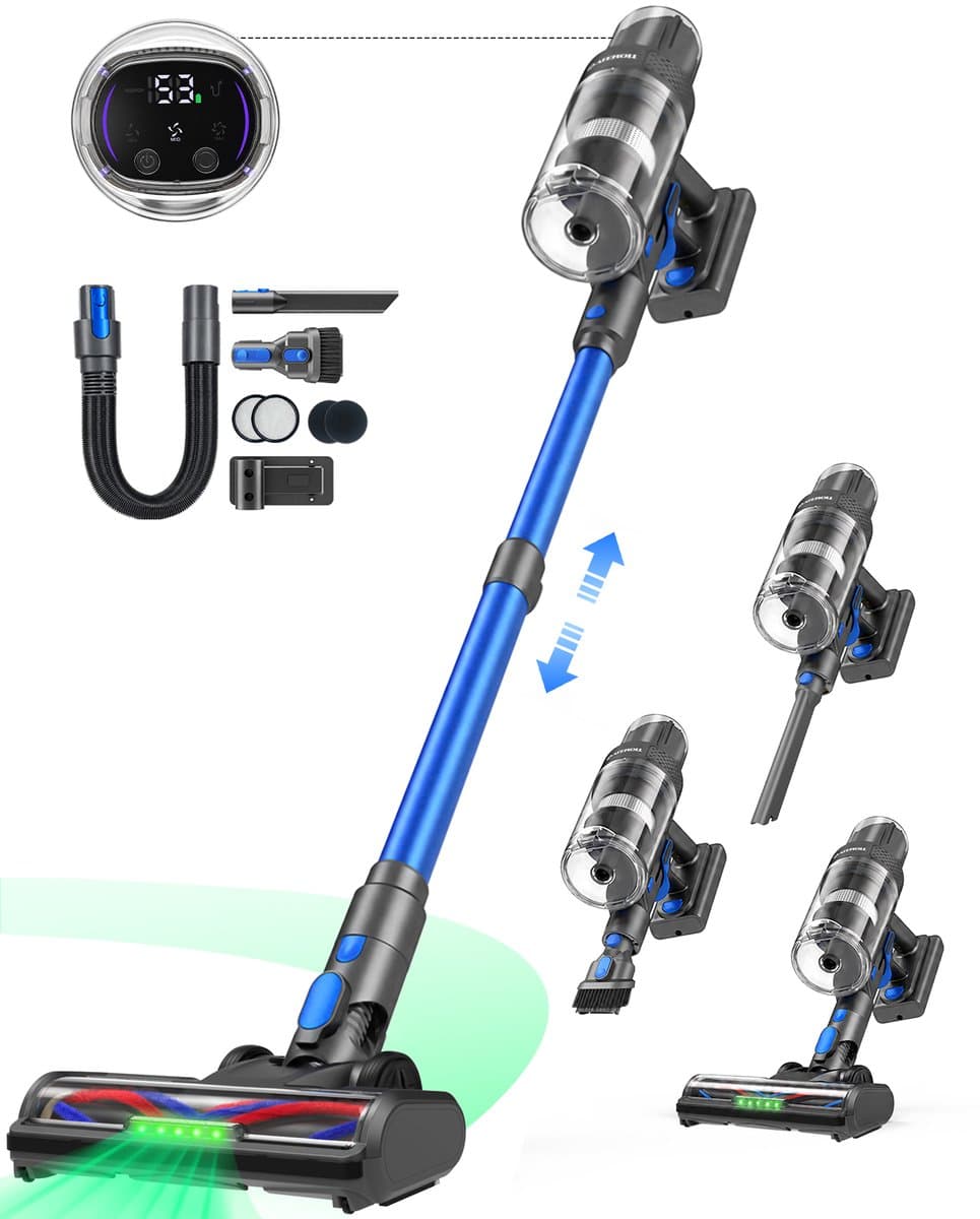 Ateroll Steelstofzuiger Draadloos -45000Pa - 60 Minuten - 9 in 1 - Afneembare Batterij — afbeelding 1
