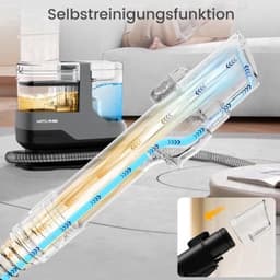 Gestoffeerde Reiniger – Natzuiger – Waszuiger – Kussenreiniger – Tapijtreiniger – 600 W Vermogen – Stil Met 78 dB Geluidsniveau — thumbnail 1