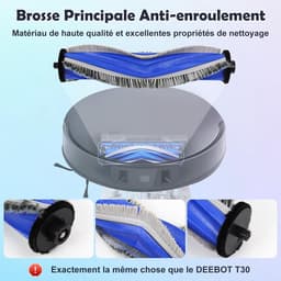 Vervangende accessoires geschikt voor de ECOVACS DEEBOT T30 PRO OMNI / T30 OMNI robotstofzuiger: 1 hoofdborstel, 4 filters, 4 zijborstels, 4 dweilpads, 4 antibacteriële stofzakken — thumbnail 2