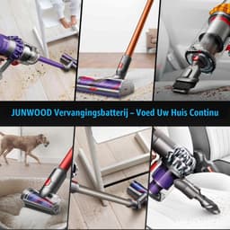 Stofzuigeraccu - Compatibel met Dyson V7 - Met LCD-display — thumbnail 4