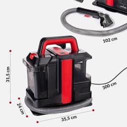 Verte Meubelreiniger - Tapijtreiniger & Meubelreiniger - 2-in-1 Vlekverwijderaar - Nat- en Droogzuiger - 750 W - Systeem met Twee Reservoirs - Vlekverwijderaar voor Banken - Tapijt en Auto - Incl. Hulpstukken — thumbnail 5
