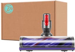 ZENC® Aangedreven Zuigmond Geschikt voor Dyson Steelstofzuiger V15, V11, V10, V8 & V7 - Turbo Borstel - Vloerzuigmond - Stofzuigermondstuk - Opzetstuk - Mondstuk - Stofzuigeraccessoires - Grijs — thumbnail 4