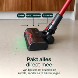 Vivid Green 500W Steelstofzuiger - Met Dweilfunctie - Kruimelzuiger - Flexibele Stang - Stofzuiger 35000Pa Zuigkracht — thumbnail 4