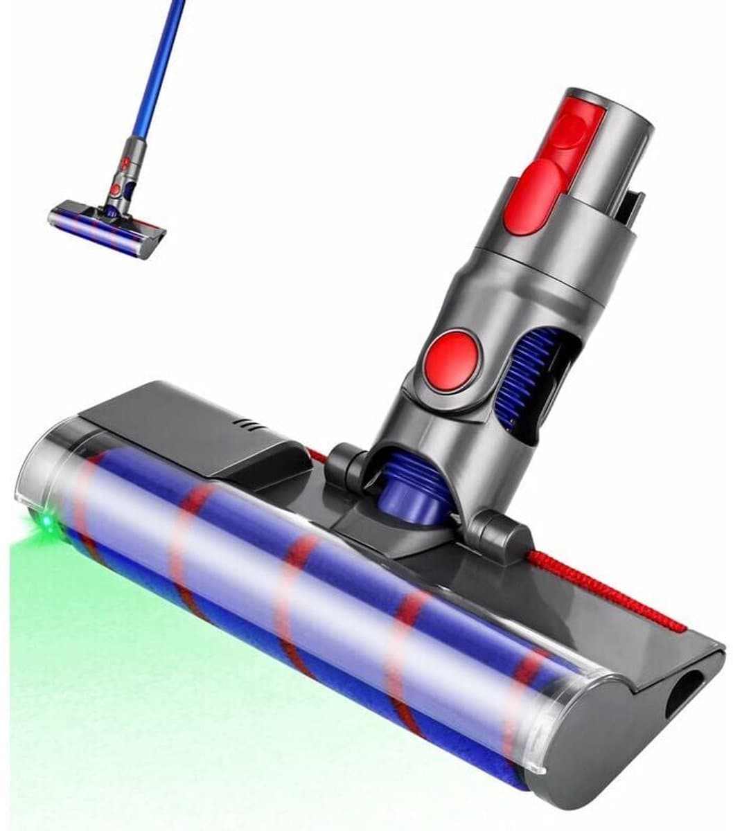 Borstelkoppen voor geschikt voor Dyson V10, V8, V7 en V11 stofzuigers, direct aangedreven reinigingskop, turboborstelaccessoire met snelsluiting, voor het reinigen van tapijten, vloeren en tegels. — afbeelding 1