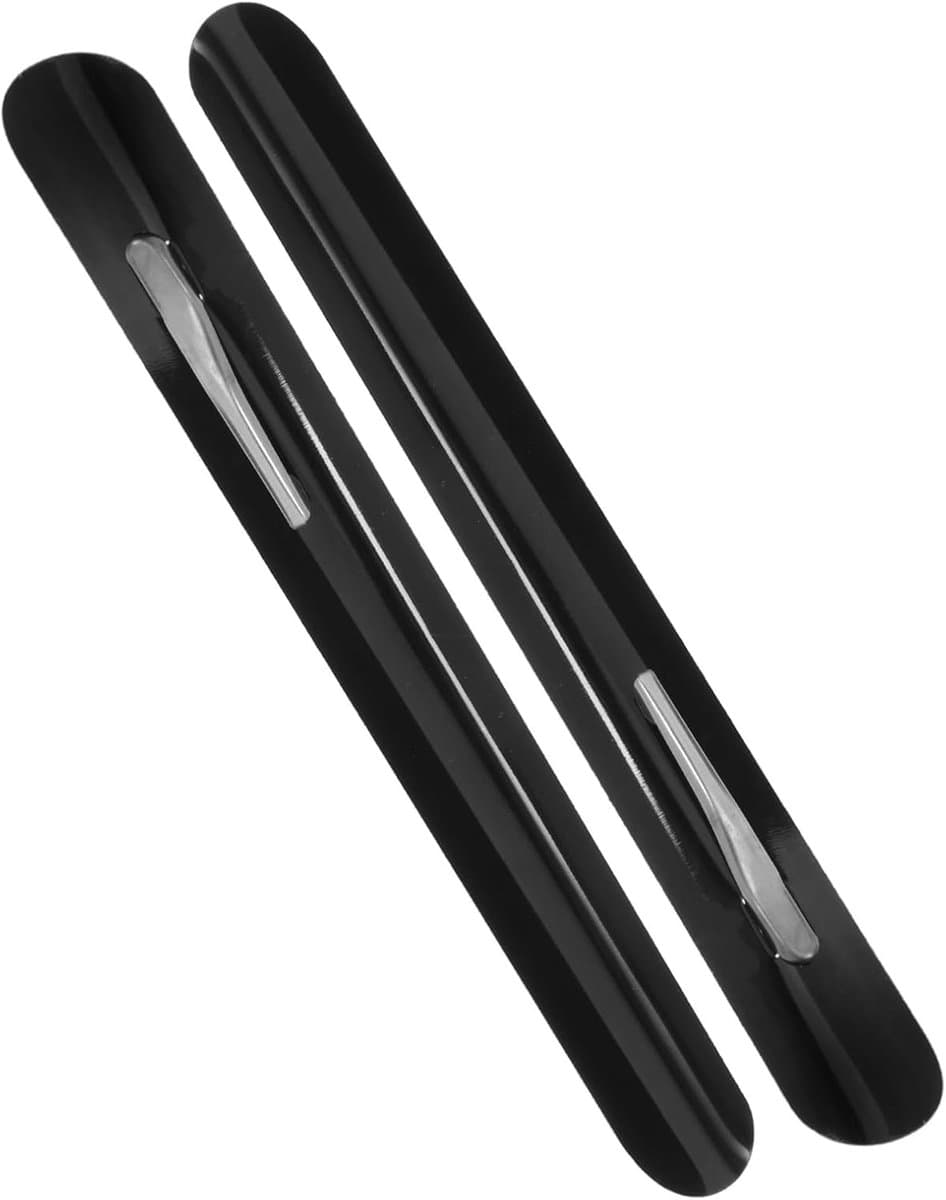 Kruimel Veegset - Tafelkrabber Set - Snel Tafels Schoon - Ergonomisch Handvat - 2 Stuks - Zwart — afbeelding 1