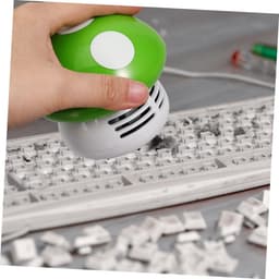 Mini Stofzuiger - Handheld Reiniger - Bureau Schoonmaken - Draadloos Ontwerp - 10x10x9.5cm - Groen — thumbnail 2