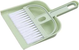 Mini Bezem Stoffer - Kleine Set - Bureau Schoonmaken - Compact Ontwerp - 17x10.5cm - Groen — thumbnail 1