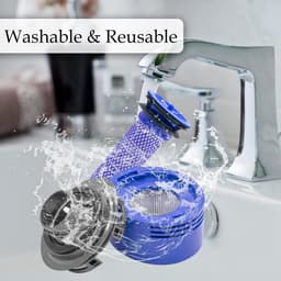 Motorachterklep geschikt voor Dyson V7 en V8 stofzuigers, inclusief 1 motorachterklep, 1 achterfilter en 2 voorfilters. — thumbnail 4