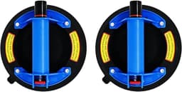 Vacuümzuignap - Glazen lifter - Zware objecten tillen - Verbeterde adsorptie - 8 inch - Zwart — thumbnail 1