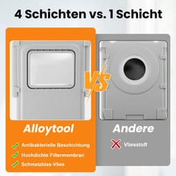 Dailygoods- Stofzakken Antibacterieel 8 Stuks - Accessoires voor DJI Romo P/S/A - Reservezak Basisstation - Premium Kwaliteit - Lange Levensduur - Stofzuigerzakken — thumbnail 4
