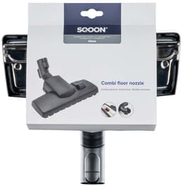 SQOON® combi zuigmond 35 mm met klik geschikt voor Miele stofzuigers - Gelijk aan model: 7253820 - met parkeerstand en Miele buisklik-systeem — thumbnail 2
