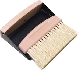 Bureaubezem Stoffer - Kleine Veegset - Bureau Schoonmaken - Compact Ontwerp - 15.5 cm - Zwart — thumbnail 2