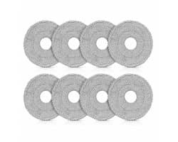 8 stuks wisdoeken geschikt voor Dreame L10s Ultra Gen 2/Gen 3 - L40/L50 Ultra AE - L10s Pro Ultra - X30/X40/X50/L40 Ultra - Mova E30/E40/P50/V50 Ultra stofzuigerrobot - wasbare microvezel-dweilpads, vervangende