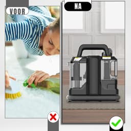 Allvia® Tapijtreiniger Machine - Tapijtreiniger Stofzuiger - Tapijtreiniger - Vlekkenreiniger - Bankreiniger - 450W - Zwart- 16 cmx 30cm x 26 cm — thumbnail 2