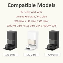 PromoHome 12 Stofzakken 3,2l Compatibel met Dreame X50 X40 X30 Ultra - Vervangende Stofzuigerzakken voor L40 Ultra, L10S Pro Ultra, L10S Ultra Gen 2, L10S Plus, D10 Plus Gen 2, Mova E30 Ultra, P50 Pro Ultra — thumbnail 3