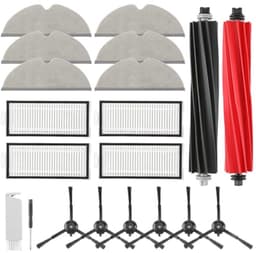 PromoHome 20-delig Accessoirepakket voor Roborock Q5 Pro, Q5 Pro+, Q8 Max+, Q8 Max - 2 Hoofdborstels, 4 HEPA-filters, 6 Dweilen, 6 Zijborstels, Reinigingsborstel, Schroevendraaier — thumbnail 1