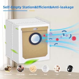 12 Stuks Stofzakken Geschikt voor Eufy L60 SES, L60 Hybrid SES & L50 SES - 2,5L Stofzuigerzakken voor Self-Empty Station — thumbnail 2