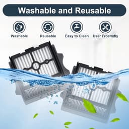 HEPA Filters 4 Pack - Vervanging voor Tineco Floor One S6/S7/S9/S5 - Duurzaam - Milieuvriendelijk - Zeer efficiënte filter - Compatibel met meerdere modellen - Stofzuigerfilters — thumbnail 3