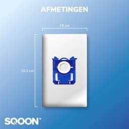 SQOON® Serviceset geschikt voor Philips PowerGo stofzuigers - Gelijk aan model: CP0538/01, Standard-BAG - Perfect voor optimale filtering en stofopvang — thumbnail 3