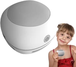 Bureau Stofzuiger - Mini Stofzuiger Tafel - Bureau Schoonmaken - USB Aangedreven - 8.5 cm - Wit — thumbnail 1