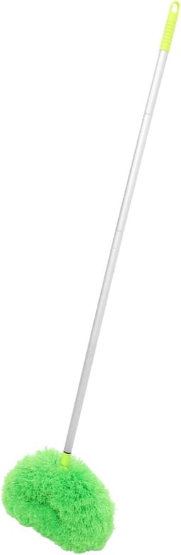 Plafondventilator Reiniger - Stofdoek Uitschuifbaar - Hoge Plekken Schoonmaken - Verstelbare Aluminium Steel - 140 cm - Groen — thumbnail 1