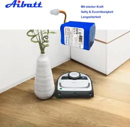 Stofzuiger Accu - Reserveaccu Robotstofzuiger - Stofzuigen Huis - Hoge Capaciteit 6600mAh - 144V - Zwart — thumbnail 2
