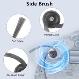 Accessoires geschikt voor Roborock Q10 S5/Q10 S5+/Q10 X5 robotstofzuiger - 1 hoofdborstels, 4 stofzakken, 4 dweilpads, 4 HEPA-filters, 6 zijborstels, 1 reinigingsborstel - 12 delige — thumbnail 4