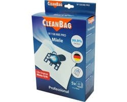CleanBag Professional stofzuigerzakken 5 stuks - Geschikt voor Miele S400i-S456i, S600-S658, S800-S858, S2000-S2999, S5000-S5999, S8000-S8999, Classic C1, Complete C2 & Complete C3 - GN - Inclusief 2 filters - Alternatief