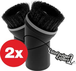 2x Plumeau Geschikt voor Miele - Stofzuigerborstel Geschikt voor Alle Miele stofzuigers - Hulpstuk Plumeau 35mm - 1 op 1 pasvorm - 360 graden draaibaar voor extra gemak — thumbnail 1