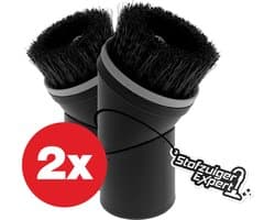 2x Plumeau Geschikt voor Miele - Stofzuigerborstel Geschikt voor Alle Miele stofzuigers - Hulpstuk Plumeau 35mm - 1 op 1 pasvorm - 360 graden draaibaar voor extra gemak