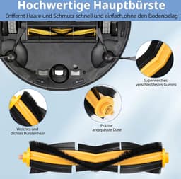 Rolborstels - hoofdborstel - Onderdelen geschikt - HEPA-filters - Voor Ecovacs Deebot Ozmo 920/950/700/750/T5/T8/T8+/T8 AIVI/N8/N8+/N8 PRO/T9 - Vervangende onderdelen voor robotstofzuiger — thumbnail 3